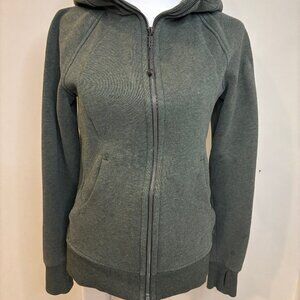 Lululemon Full-Zip Scuba Hoodie, olive, size 6